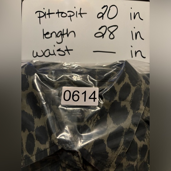 Banana Republic Utility Dillon Leopard Button Down Shacket Camp Outdoor XS 0614 - Picture 7 of 7